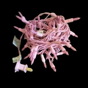 A bundle of pink lights for Breast Cancer Awareness month this October.